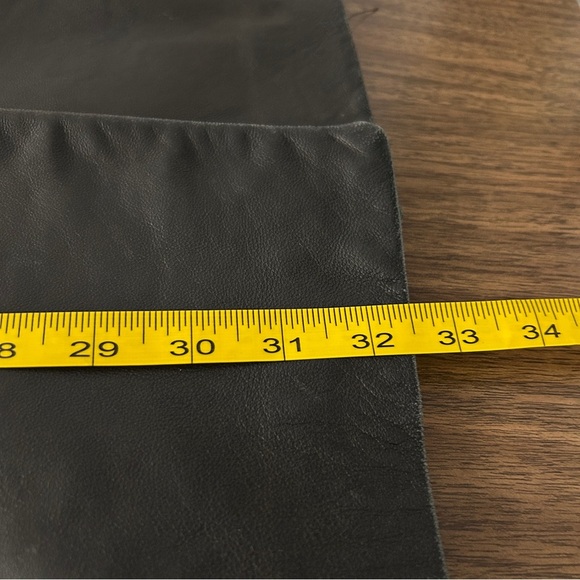 ❤️ Danier Women's Dark Leather Coat M - Picture 12 of 13